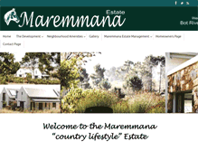 Tablet Screenshot of maremmana-estate.com